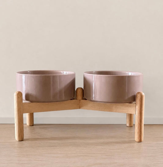 PAW. Raised feeding bowls
