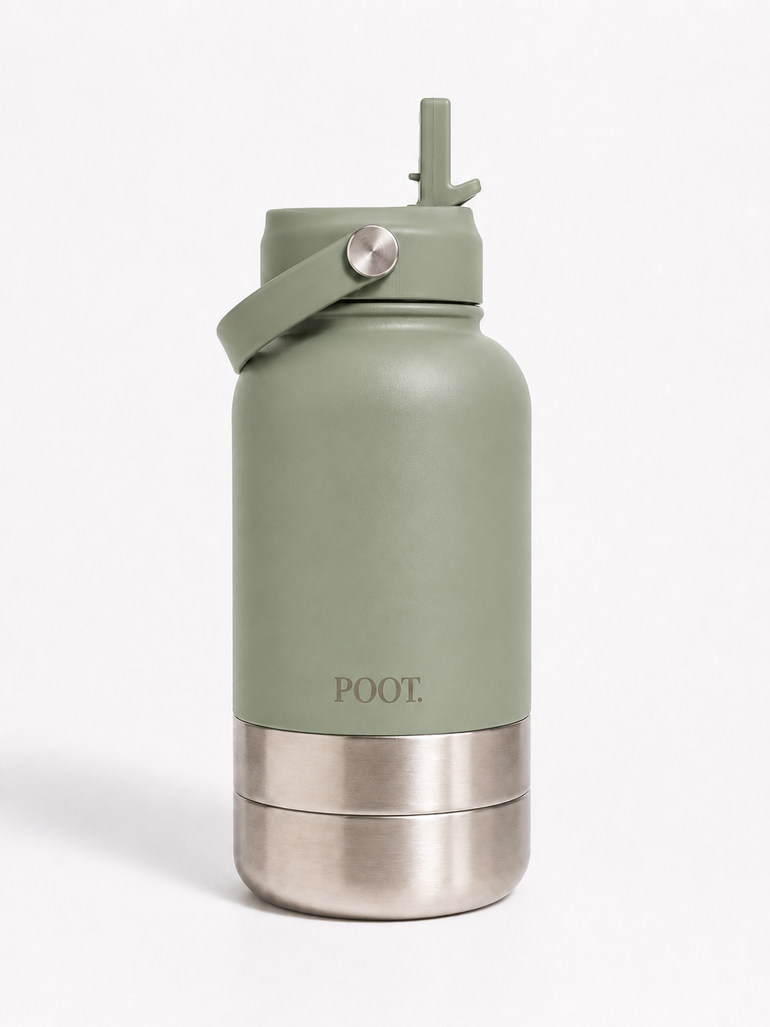 POOT. | 2-in-1 Reisfles – Water & Voerbak